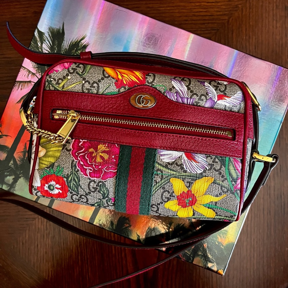 Gucci floral crossbody